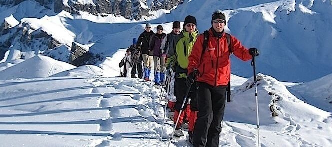 Lawinen Tageskurs für Schneeschuhwanderer