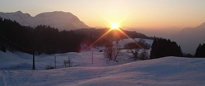 Schneeschuhwanderung mit/ohne Fondue zu zweit