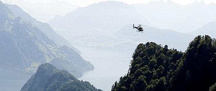 Helikopter Gletscherflug Rigi und Titlis
