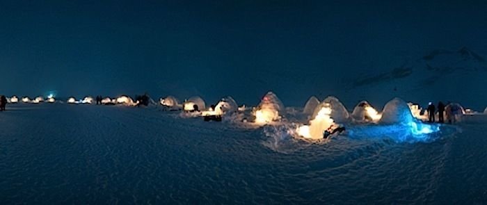 Iglu bauen mit Fondueplausch und Schneeschuhtour