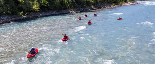 Einfache Wildwasser Fanyaktour Vorderrhein